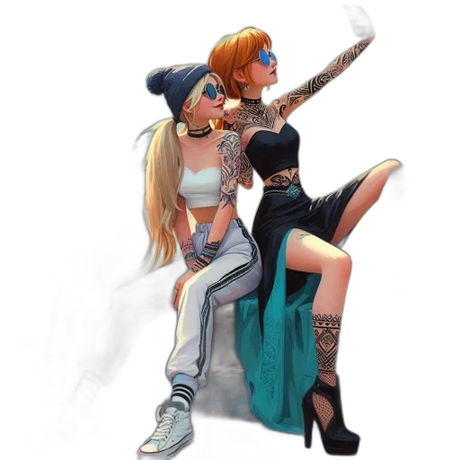 concept art, fantasy art, pixel art, comic book art transparent PNG cut-out