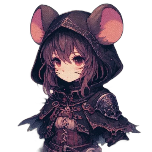 hat, jacket, mask, staff transparent PNG cut-out