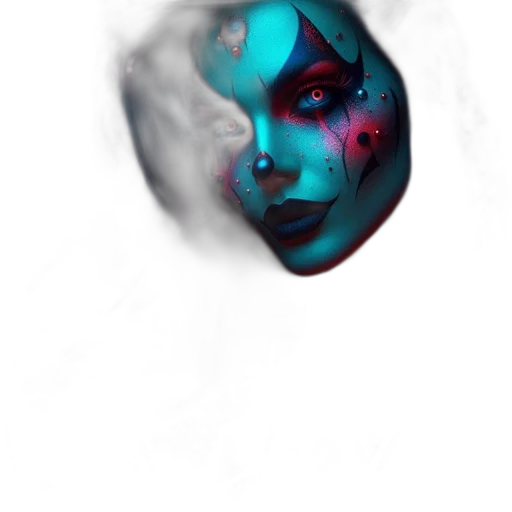 mask, face, robot, creature transparent PNG cut-out