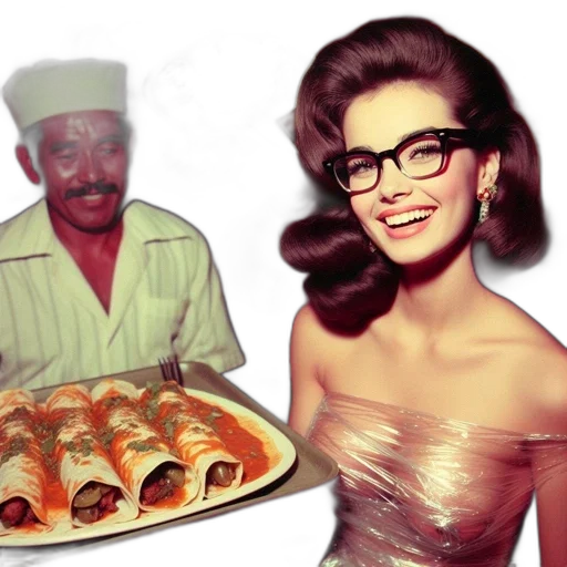 food, chef, tray, woman transparent PNG cut-out