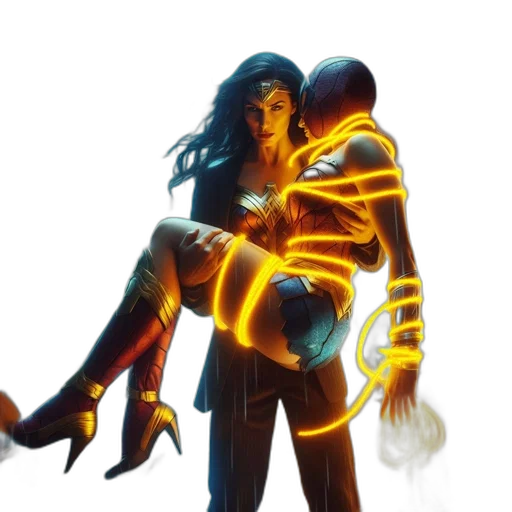 concept art, comic book art, cyberpunk, fantasy art transparent PNG cut-out