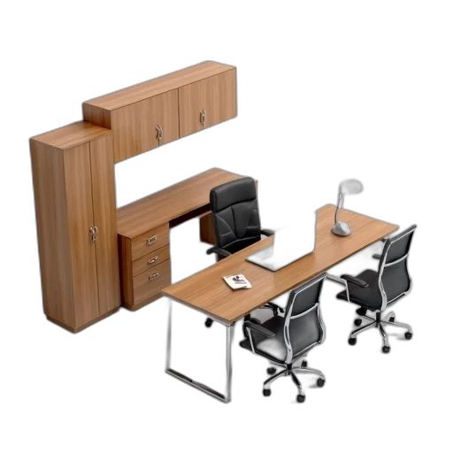 furniture, staff, 3d render, rendering transparent PNG cut-out