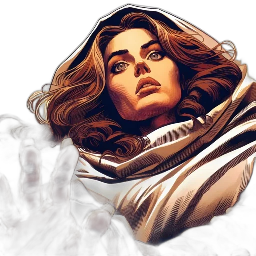 comic book art, concept art, fantasy art, photorealistic transparent PNG cut-out