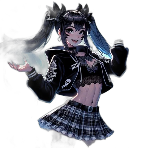 jacket, staff, weapon, anime transparent PNG cut-out