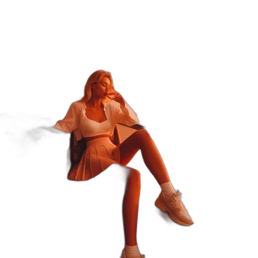dress, shoes, 3d render, concept art transparent PNG cut-out