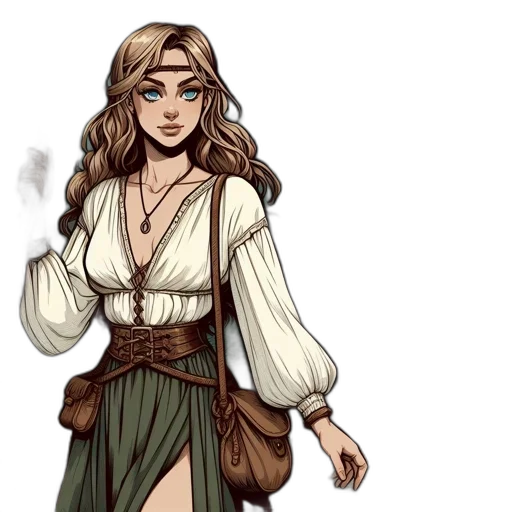 dress, fantasy art, concept art, pixel art transparent PNG cut-out