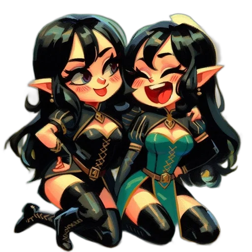 pixel art, concept art, comic book art, fantasy art transparent PNG cut-out