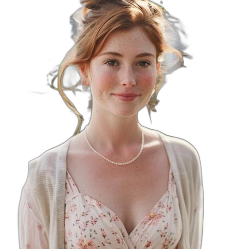 dress, crown, jewelry, face transparent PNG cut-out