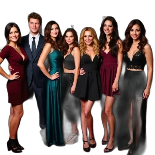 cast, riverdale, poses, group transparent PNG cut-out