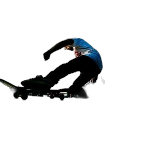 staff, photorealistic, skateboarder, action transparent PNG cut-out
