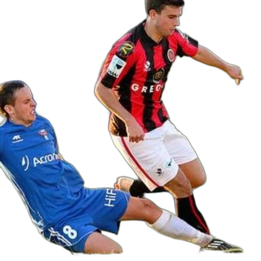soccer, player, blue, jersey transparent PNG cut-out