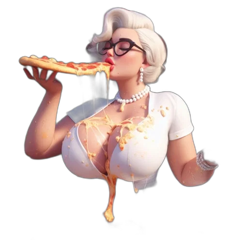 food, dress, staff, pixel art transparent PNG cut-out