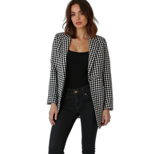 jacket, monochrome, beautiful, lady transparent PNG cut-out