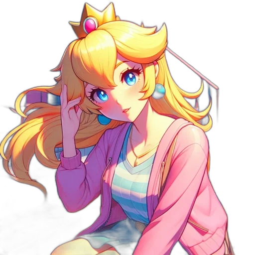 crown, dress, staff, face transparent PNG cut-out