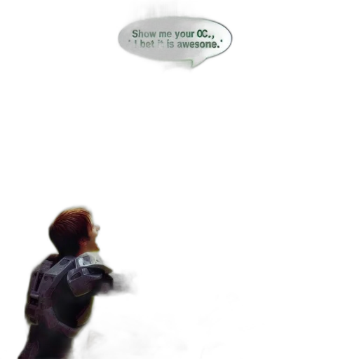 robot, staff, concept art, comic book art transparent PNG cut-out