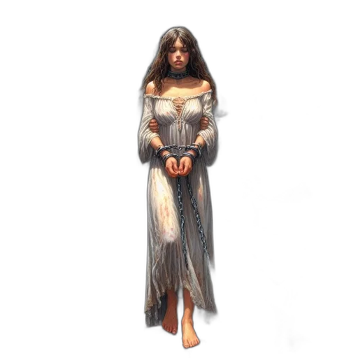 dress, jewelry, fantasy art, concept art transparent PNG cut-out