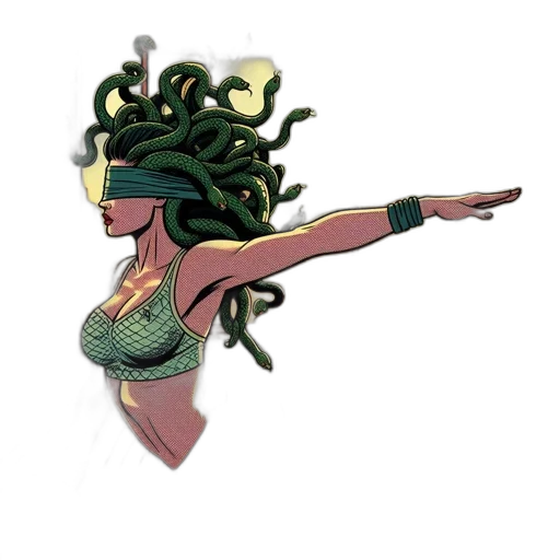 hair, staff, crown, weapon transparent PNG cut-out