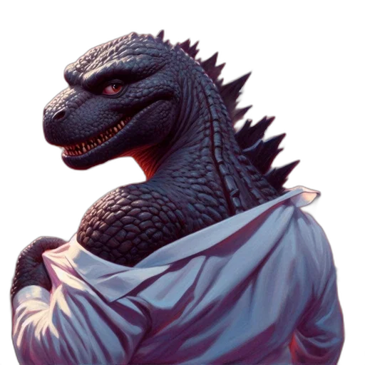 dragon, creature, animal, staff transparent PNG cut-out