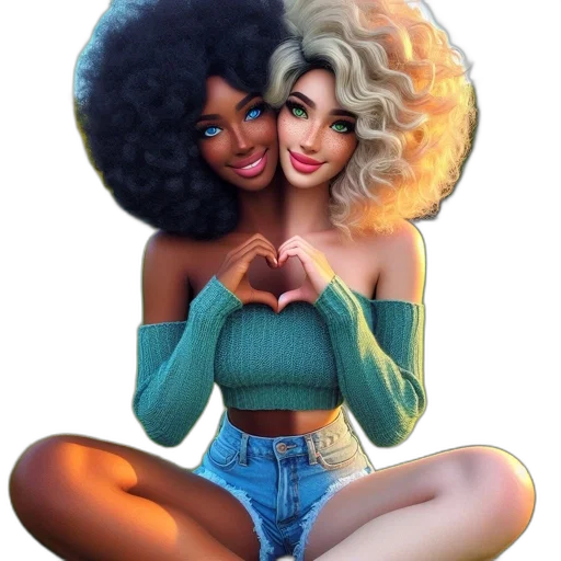 hair, jewelry, cartoon, fantasy art transparent PNG cut-out
