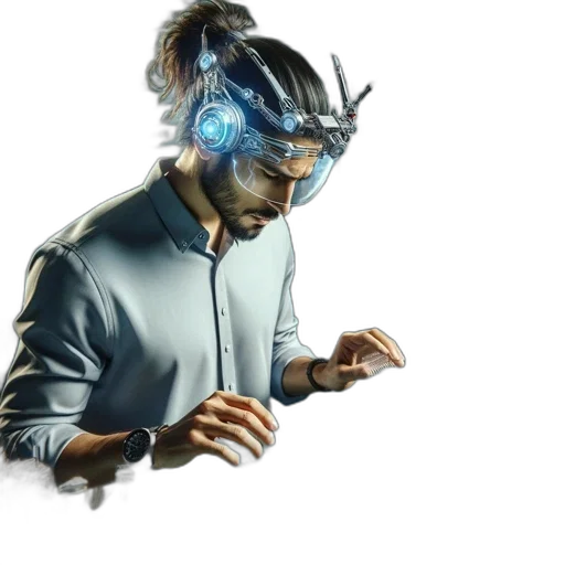 mask, staff, robot, jacket transparent PNG cut-out