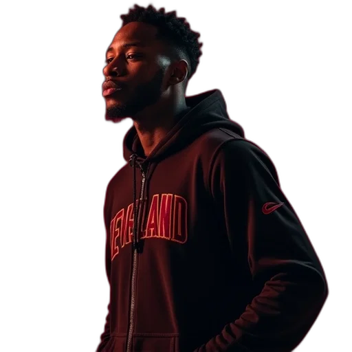 jacket, cleveland, cavaliers, nike transparent PNG cut-out
