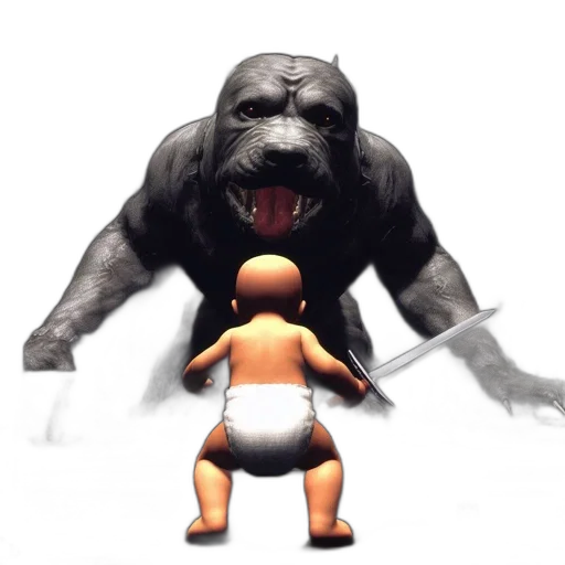 creature, animal, concept art, 3d render transparent PNG cut-out