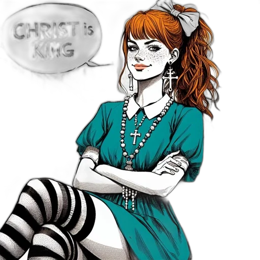 dress, comic book art, cartoon, concept art transparent PNG cut-out