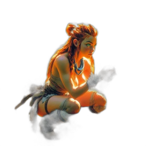 dragon, staff, mask, creature transparent PNG cut-out