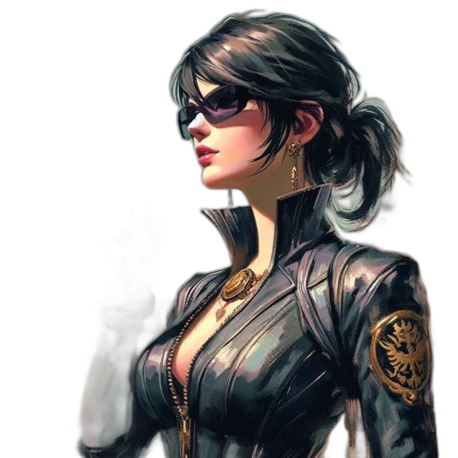 jacket, comic book art, concept art, cyberpunk transparent PNG cut-out