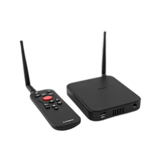 black, wireless, router, small transparent PNG cut-out