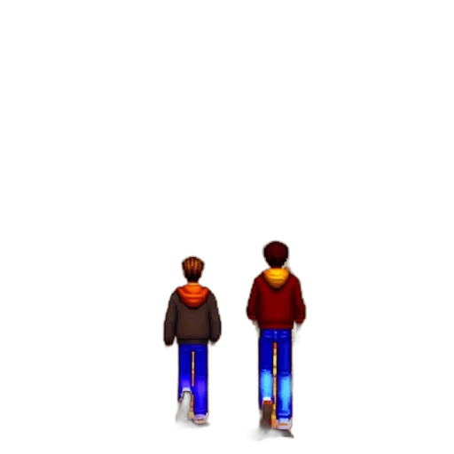 robot, jacket, shoes, staff transparent PNG cut-out