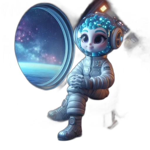 robot, mask, creature, jacket transparent PNG cut-out