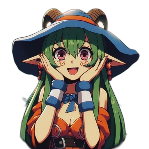 hat, dragon, mask, staff transparent PNG cut-out