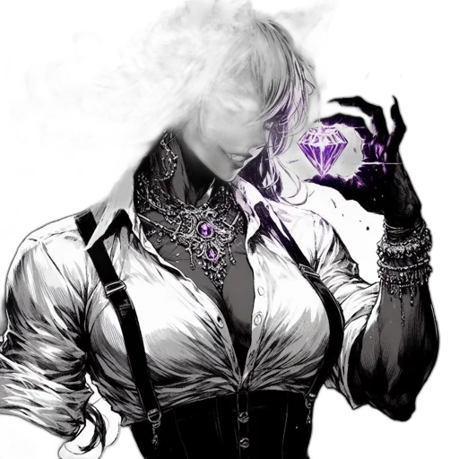 jewelry, mask, staff, fantasy art transparent PNG cut-out