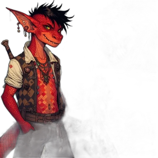 dragon, staff, jacket, concept art transparent PNG cut-out