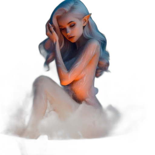 dress, creature, concept art, fantasy art transparent PNG cut-out