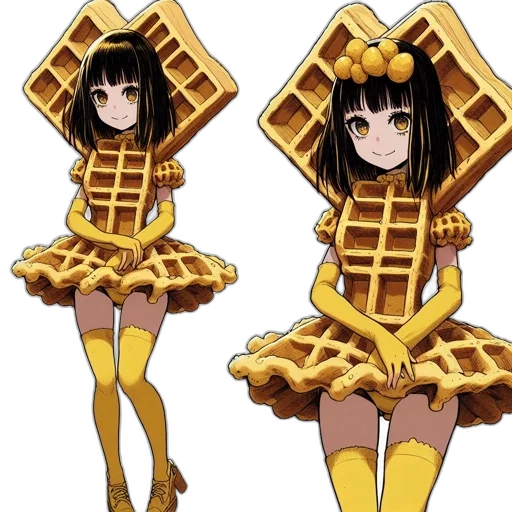 dress, food, robot, creature transparent PNG cut-out