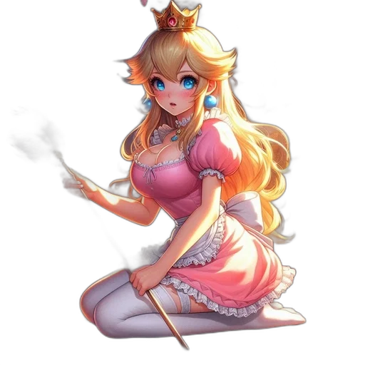 staff, dress, crown, weapon transparent PNG cut-out