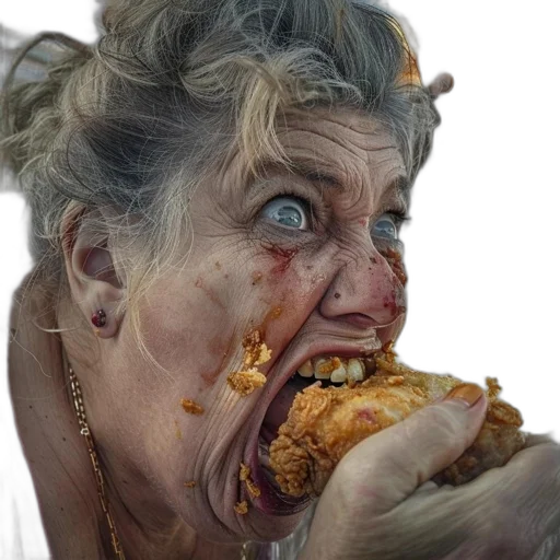 food, face, creature, animal transparent PNG cut-out