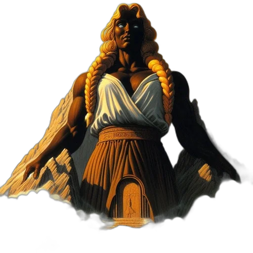 staff, hair, mask, crown transparent PNG cut-out