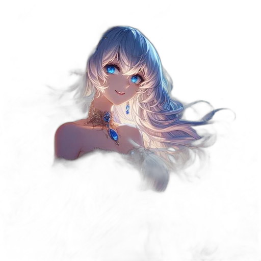 dress, mask, face, hair transparent PNG cut-out