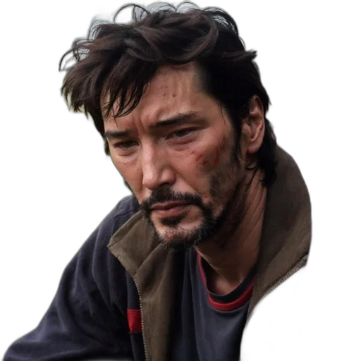 face, jacket, staff, animal transparent PNG cut-out