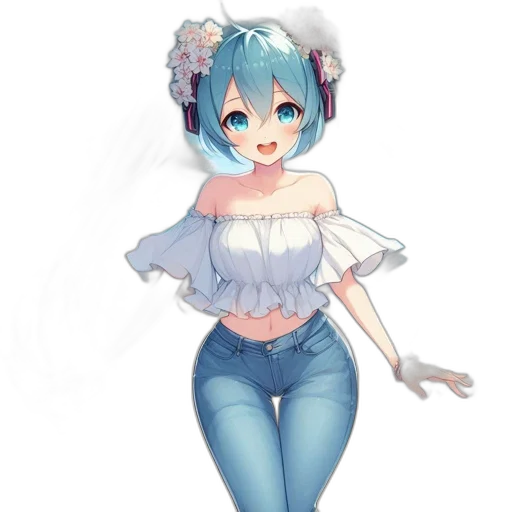 robot, dress, flower, creature transparent PNG cut-out