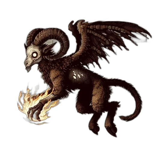 dragon, creature, animal, staff transparent PNG cut-out