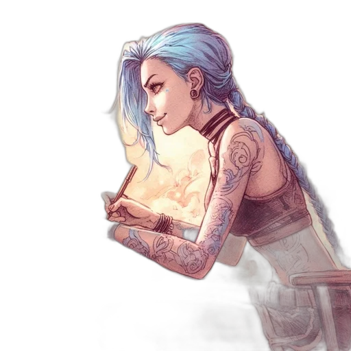 robot, concept art, fantasy art, watercolor transparent PNG cut-out