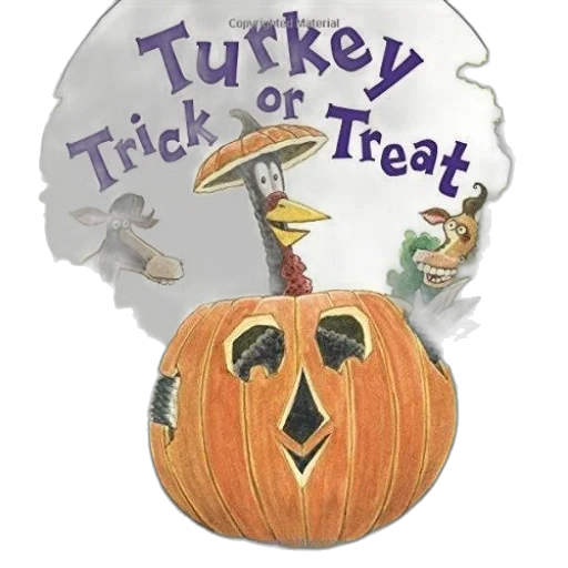 whimsical, halloween-themed, children, book transparent PNG cut-out