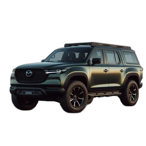 car, 3d render, dark, green transparent PNG cut-out