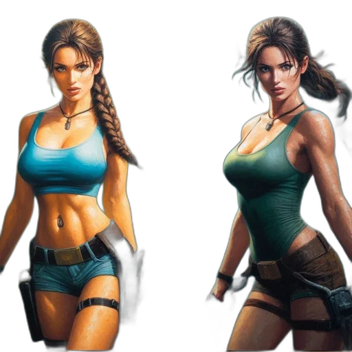 concept art, fantasy art, comic book art, pixel art transparent PNG cut-out