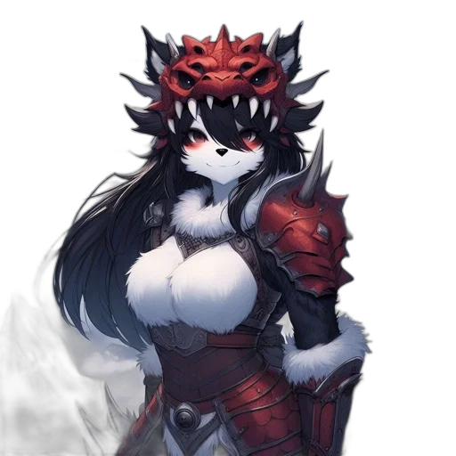 dragon, mask, crown, fantasy art transparent PNG cut-out