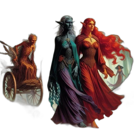 concept art, fantasy art, comic book art, pixel art transparent PNG cut-out
